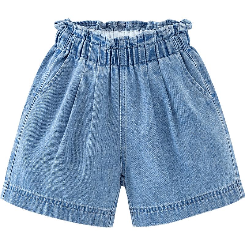 Girls  Lightweight Soft Denim Shorts 130