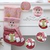 Cross-Border Christmas Decorations: Pink Plush Stocking and Children's Candy Gift Bag Pendant
