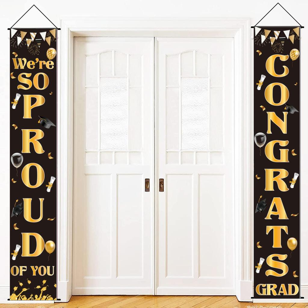 Grad Congrats Graduation Gateway Graduation Party Courtyard Arrangement Door Curtain Poster Customization