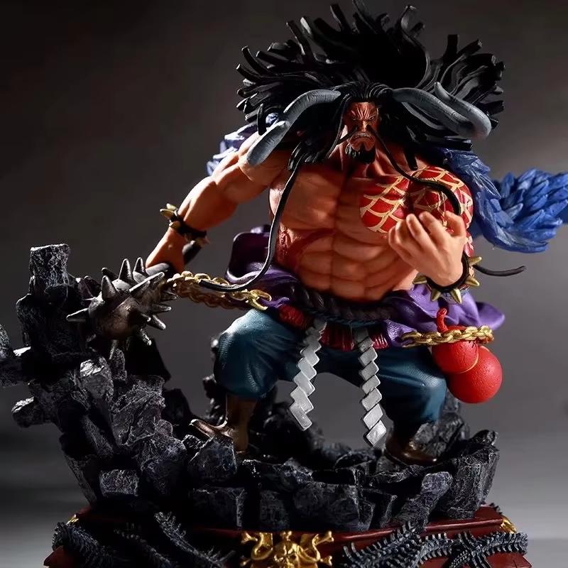 

Genuine Anime One Piece Big Size Kaido Four Emperors 24cm Pvc Action Figure Model Doll Toys In Stock with box