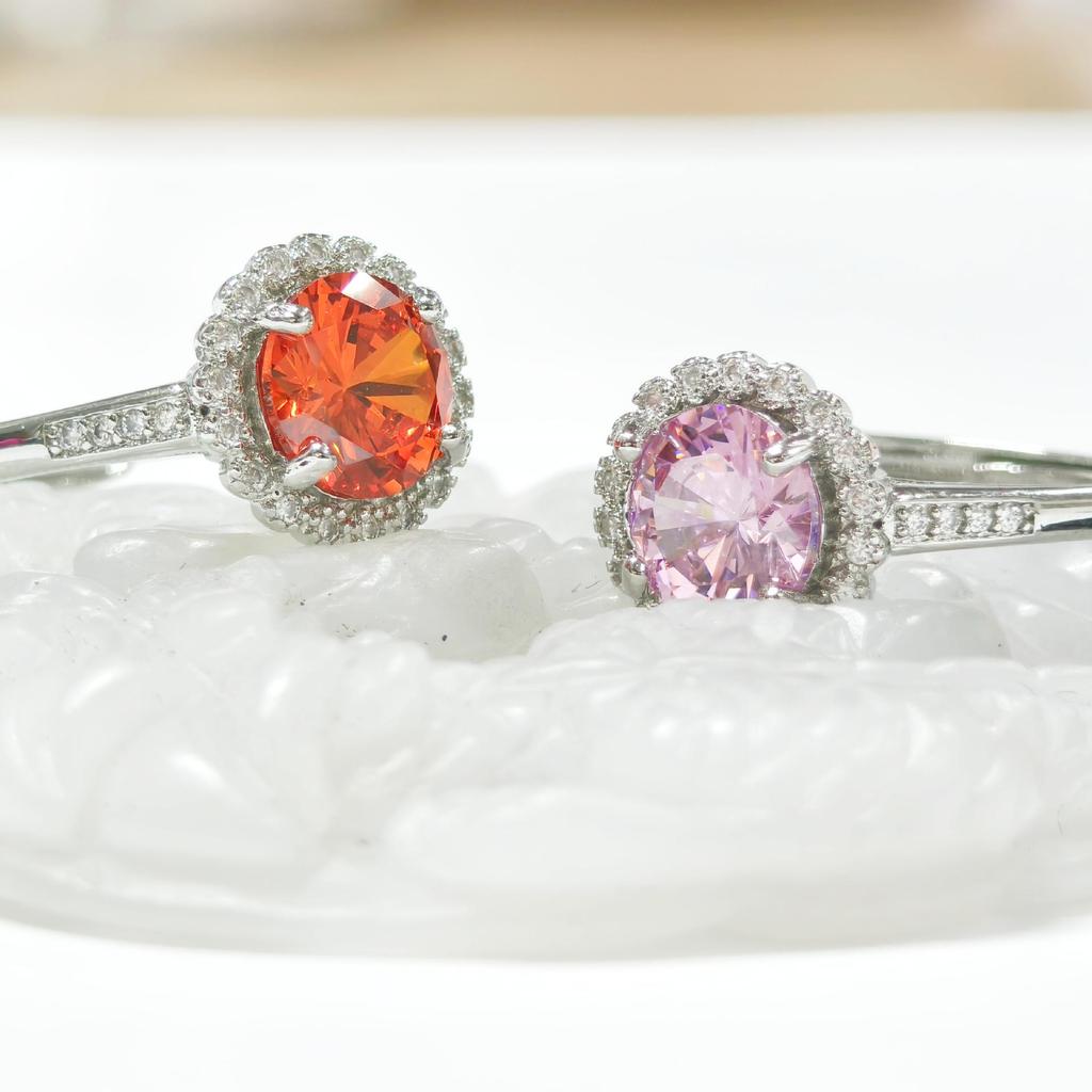 Gusen Jewelry: Creative Women's Zircon Gemstone Ring - European & American High-End Fashion Wedding Accessory