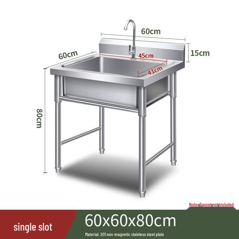 Commercial Stainless Steel Single Sink