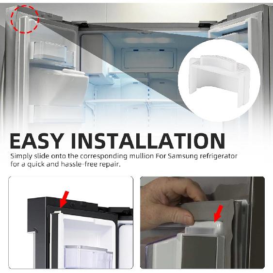 ELECTRAPICK For Samsung Refrigerator Door Flipper,Repair Part For Samsung(Mullion),RF28HDEDBSR Refrigerator Door Repair(White)