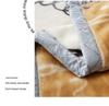 G5Z Thickened Raschel & Coral Flannel Winter Blanket for Dorms & Bedrooms