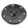 7 Hole Fuel Gas Oil Tanks Cover for ZX6R Motorcycle Bikes Superior Durability Aluminum Waterproof Secure Locking Systems