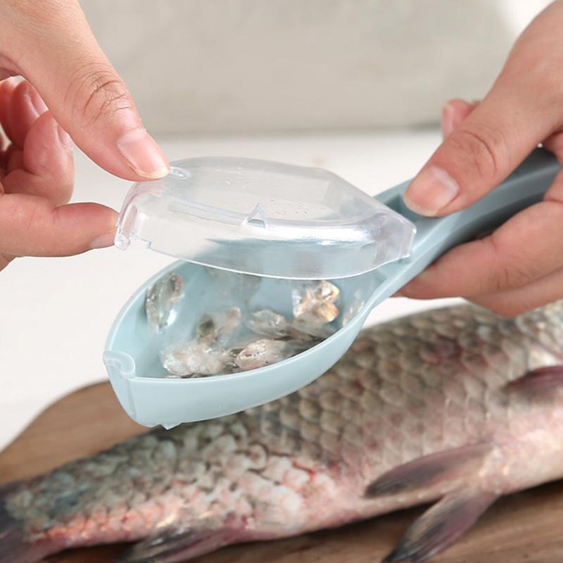 Fish Skin Brush Fast Remove Fish Scale Scraper Planer Tool Fish Scaler Fishing Knife Cleaning Tools Kitchen Cooking Accessories