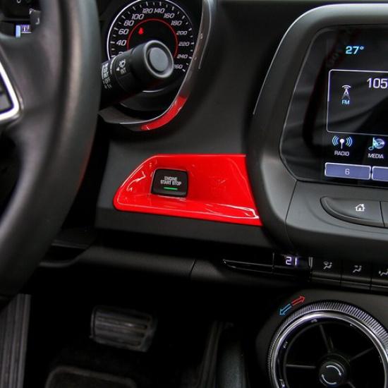 Engine Start Stop Button Trim Cover Keyless Styling for Chevrolet Camaro 16-18