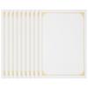 STOBOK Certificate Paper, A4, 10 Sheets with Gold Foil Frame, for Certificates, Appreciation Letters, Graduations, and Certificates, Heavyweight, Inkj