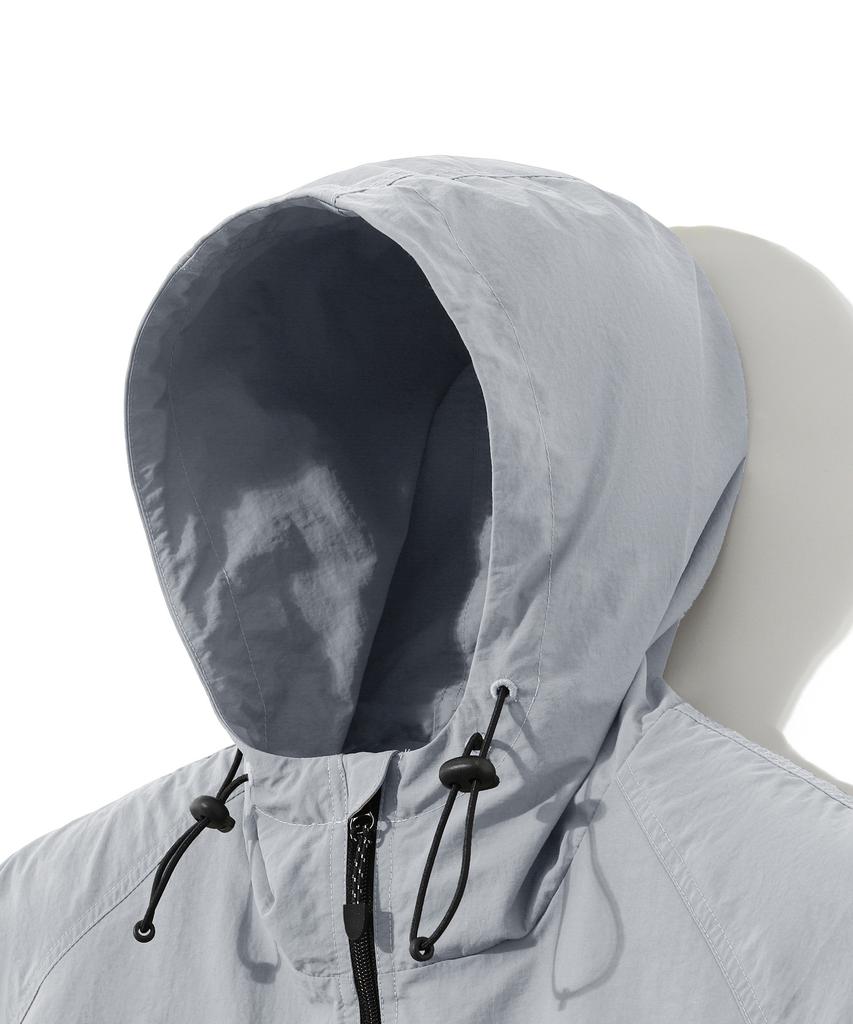 Moderment Two-Way Oversized Windbreaker Jacket_Cool Grey
