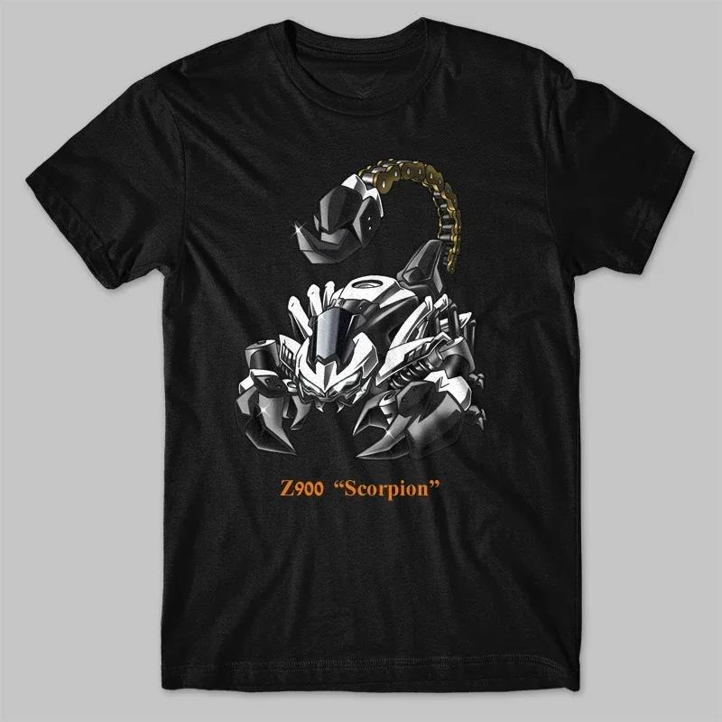 100% Cotton O-Neck Summer Short Sleeve Casual shirt Classic Motorcycle Z900 Scorpion Transfiguration Inspired T-Shirt X