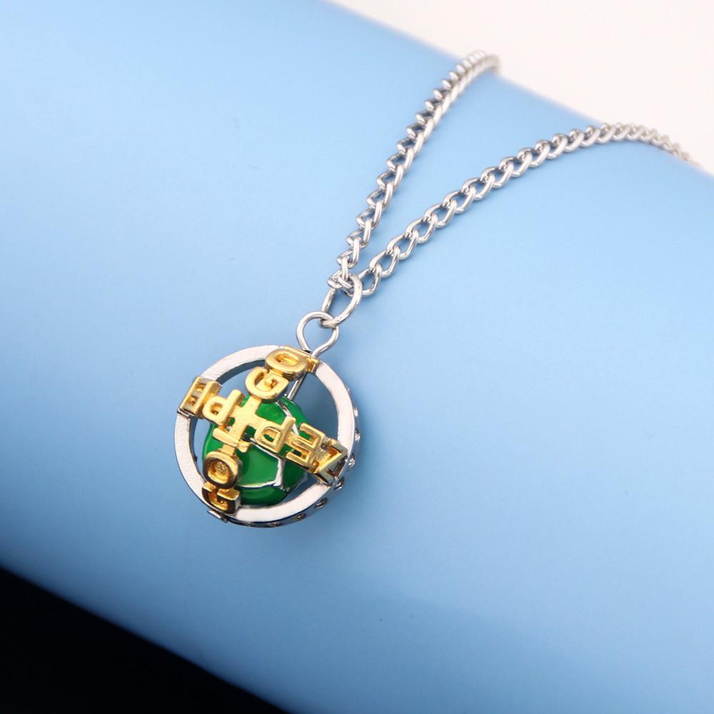 Zeppeli Julius Caesar Rotating Iron Ball Pendant Necklace For Cosplay Daily Wear