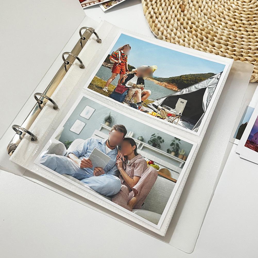 

120 Clear Sleeves For 4x6in Photo Album Binder Inserts Fits 4 Ring Binder Protector Pagess Card Collection Organizer Set China Mainland