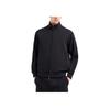 Emporio Armani Solid Color Stand Collar Embroidered Strap Zipper Hoodie Men Hoodies Black 6D1MA8-1JHSZ-0999