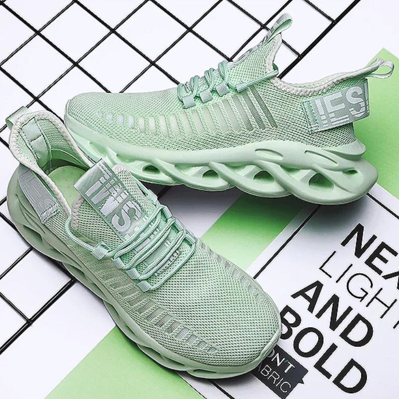 Men's Sports Shoes Breathable Cool Odorless Summer Mesh Cushioning Arch Support Thick Soled Shoes Soft Comfortable Fashionable
