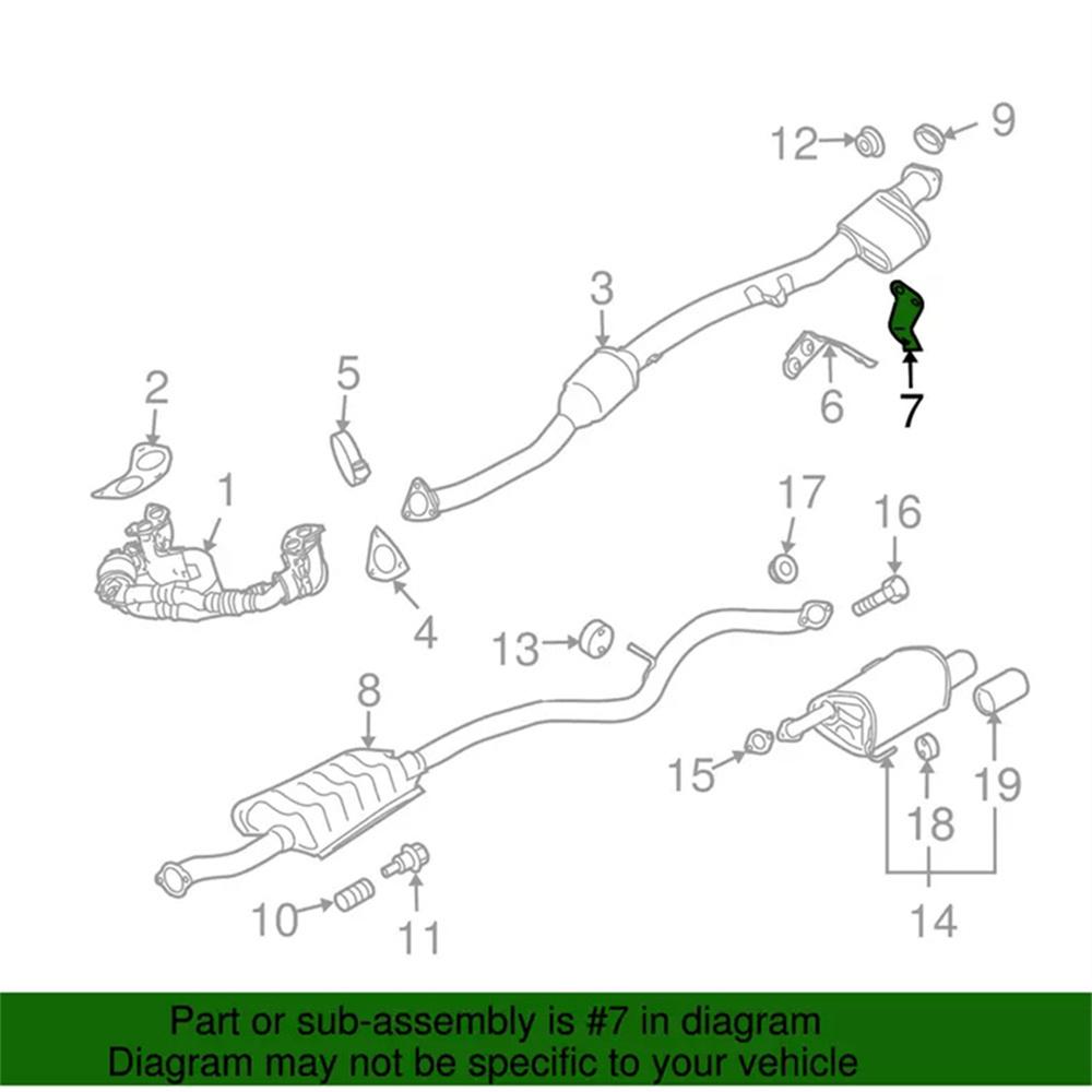 For 2010-2020 Subaru Legacy Outback 2.5L Exhaust Pipe Hanger Bracket 44521AA090