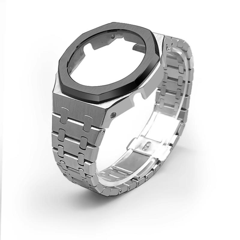 GA2100 Modification Kit Solid Stainless Steel Watch Case Strap For Casio G-SHOCK GA-2100 GMA-S2100 GM-2100 men Metal Wrist Band