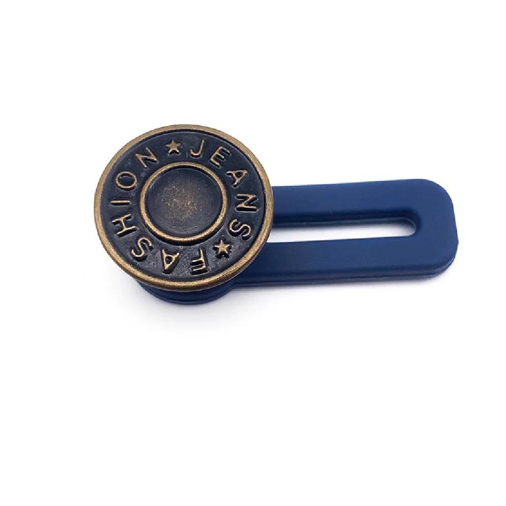 5pcs Metal Button Extender Perfect To Any Jeans Pants Free Sewing Retractable Jeans Waist Button Extended Buckles Fixing Kit