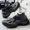 Men's Shoes Summer Breathable Mesh Fly-woven Mesh Shoes Men's New Trend Sports and Leisure Thick-soled One-pedal Socks Shoes