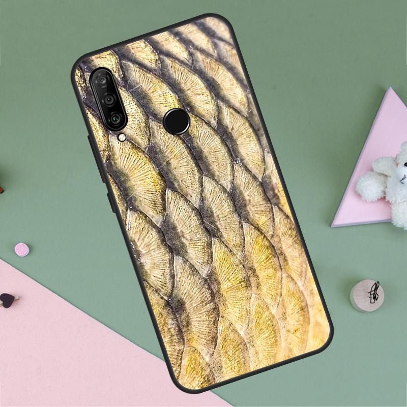 Carp Fishing Fish For Huawei Nova 12i 12s 11i 8i 7i 9 10 SE Y90 Y60 Y70 Y72 Y61 Y91 P30 P40 Lite P60 Pro Case