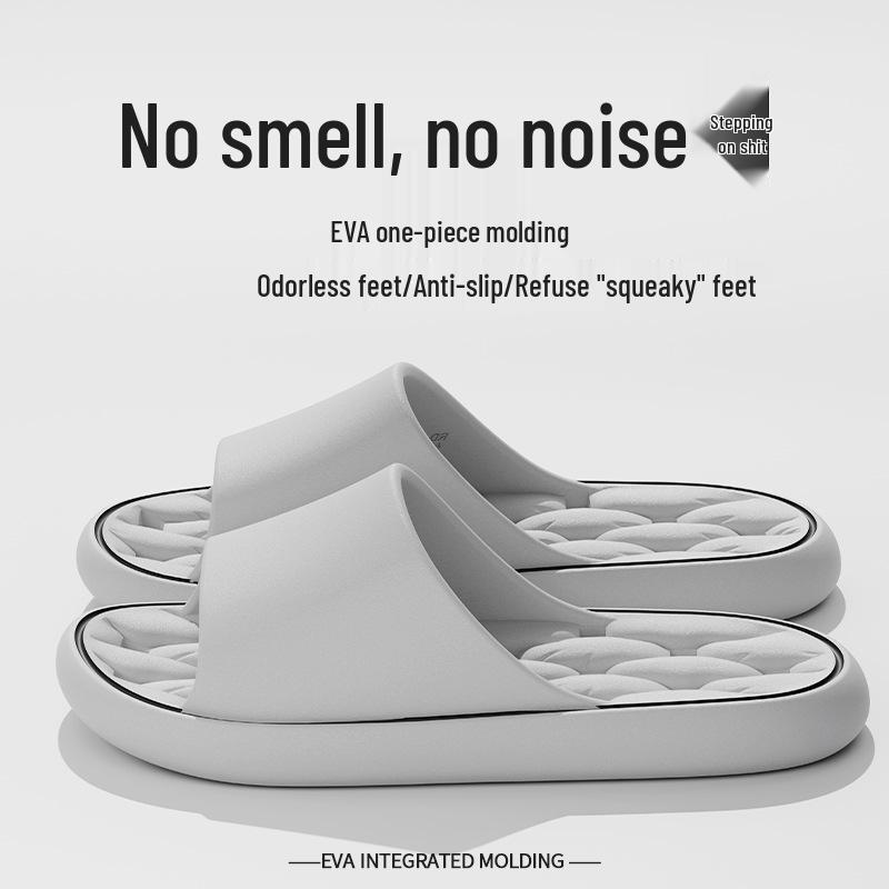 

Мужские быстросохнущие нескользящие тапочки для душа - Летний дренажный дизайн для использования в помещении/ванной 44-45 (fits size 43-44) серый