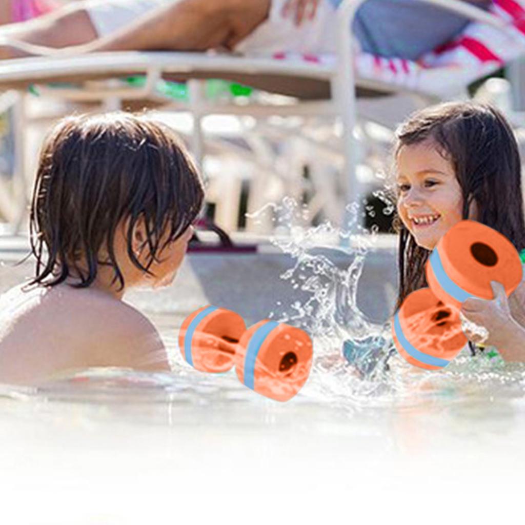 Aquatic Dumbells Set Of 2 Water Dumbells Pool Resistance Water Weight Water Aerobics High-Density EVA-Foam Pool Fitness