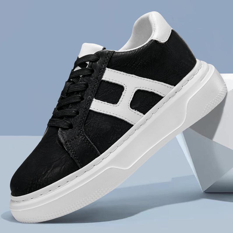 FashionLuxury Brand Men Casual Skateboard Shoes Comfortable Sneakers Men's Fashion Vulcanize Shoes New Trendy Thick Soled Hiking Shoes