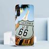 America Route 66 Cover for Samsung Galaxy A17 A37 A57 A16 A26 A36 A56 A15 A14 A55 Phone Case A13 A53 A25 A35 A24 A34 A23 A33 Gal