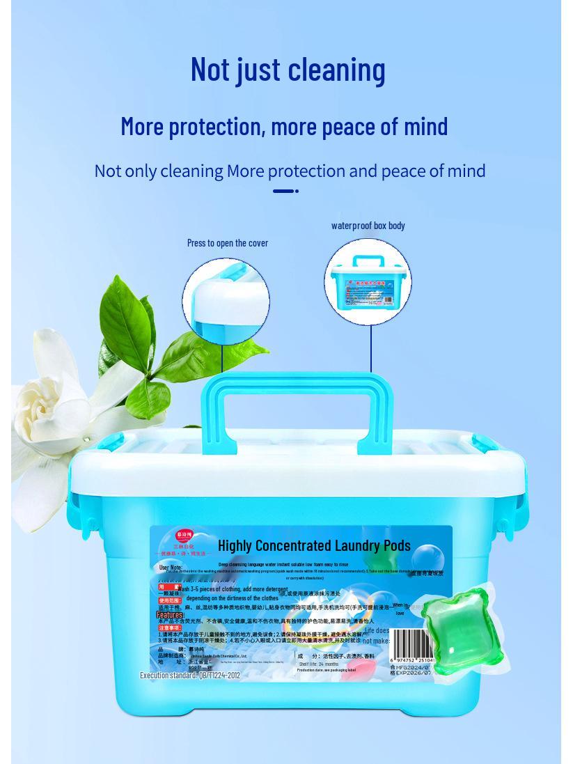 

Капсулы для стирки Mushi Pure 100 штук с длительным ароматом, 5 г многофункциональные капсулы для стирки «все в одном».