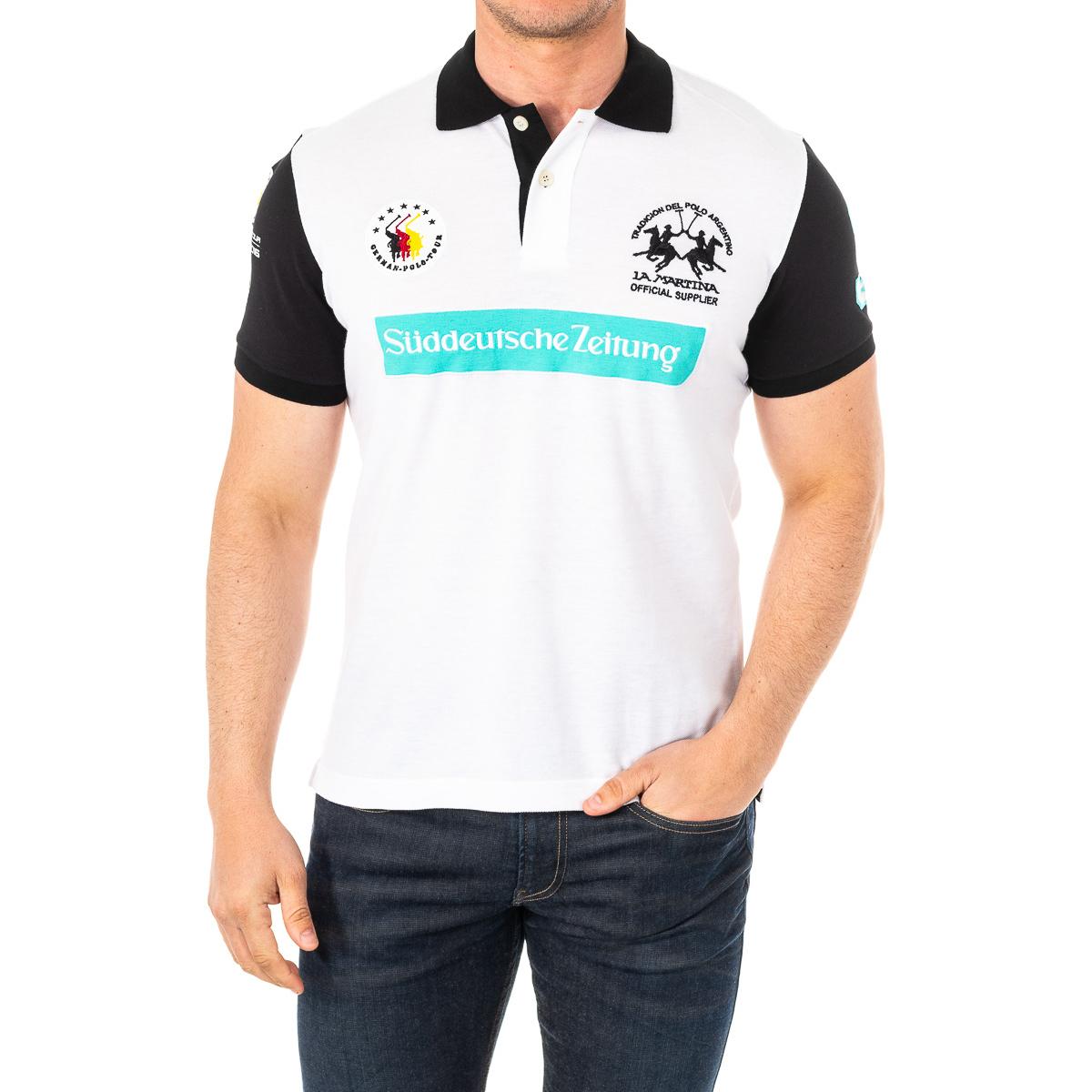 

Мужская рубашка-поло с короткими рукавами и воротником с лацканами 2MPD72