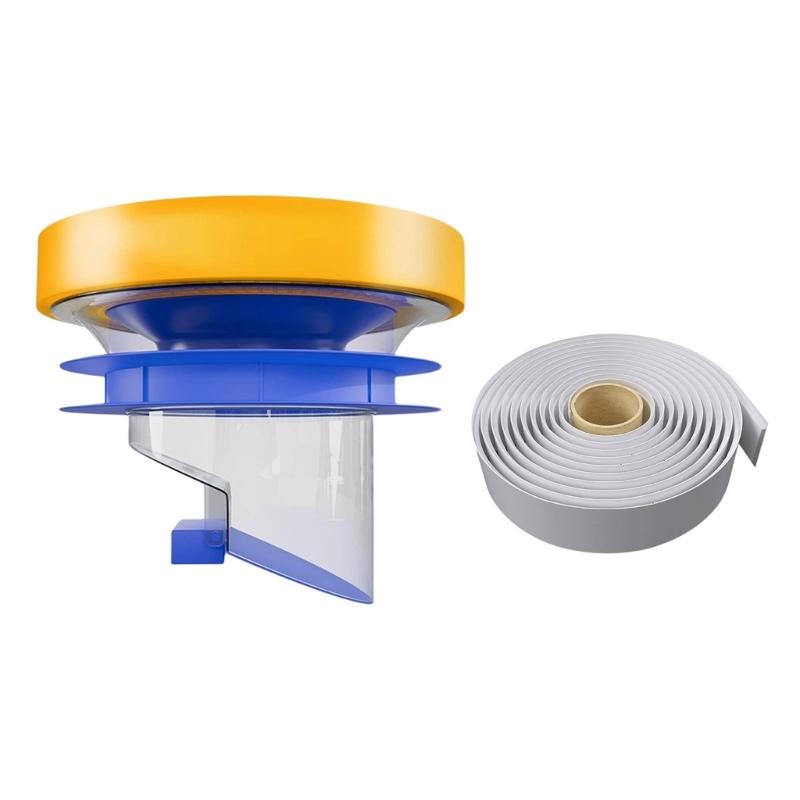 Toilet Flange Sealing Rings Toilet Bowl Gasket Flange Rings with Backflow Prevention Valves Bathroom Parts Easily Use