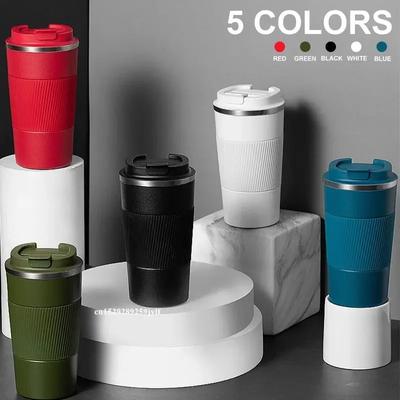 380ml 510ml Tazza di caffè in acciaio inossidabile Tazza termica Garrafa Termica Cafe Copo Termico Caneca Bottiglia termica per auto da viaggio antiscivolo