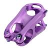 Cycling Stem CNC Hollowed Out High Strength Aluminum Alloy 50mm Handlebar Stem for 28.6mm and 31.8mm Diameter Purple
