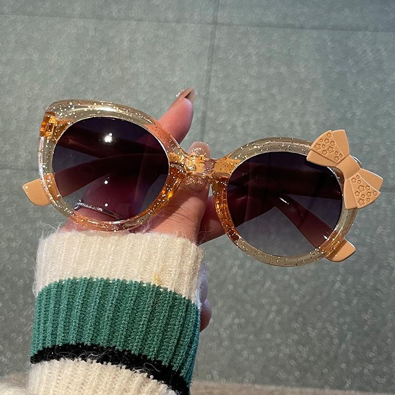 Classic Butterfly Childrens Sunglasse For Girls Plastic Pink Glasses Vintage Anti-Reflective Sun Glasses For Sunshades Uv400