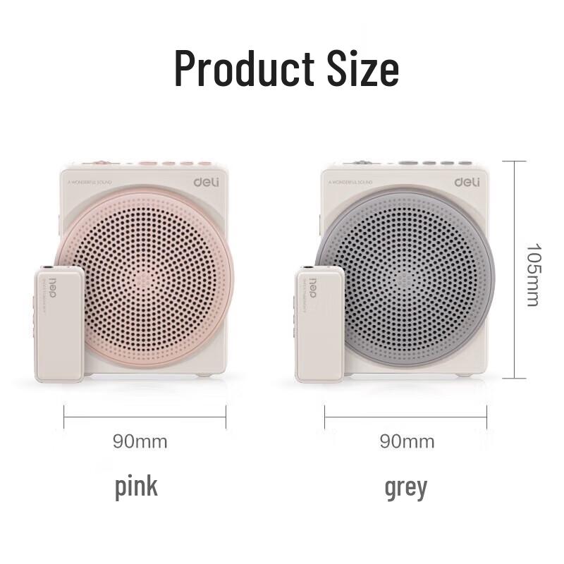 Deli LT911 Wireless Megaphone with Headset Microphone