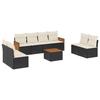 VidaXL Garden Lounge Set with Cushions 9 Pcs, Patio Sofas, Patio Furniture Set, Outdoor Furniture, Black 3227575