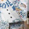 Jul- och Vinter Snögubbe Gardiner För Vardagsrum Sovrum Hemdekoration Fönster Voile Tyllgardin Draperier