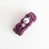 MERRYMOTIVE Gem with knitted ring (Purple)