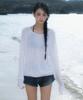 ROSEFRANTZ Boatneck Sheer Basic Knit [Ivory]