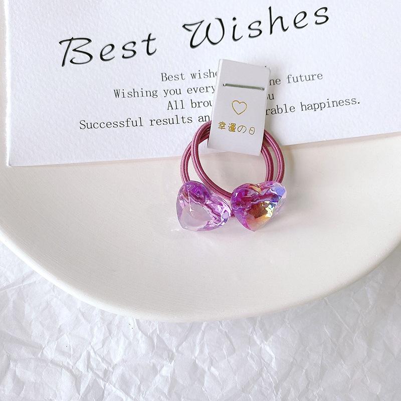 2 יחידות להקות שיער אלסטיות לתינוקות בנות צבע סוכריות טבעת שיער חבל שיער ילדים כיסוי ראש ילדים פעוט אביזרים