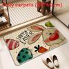 Style Linen Entrance Mat With Absorbent Fabric For Home And Office Decor