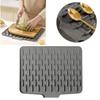 Silicone Drain Mat Foldable Household Fruit and Vegetable Dish Draining Drying Mat Kitchen Insulated Anti Slip Dish Drying Pad