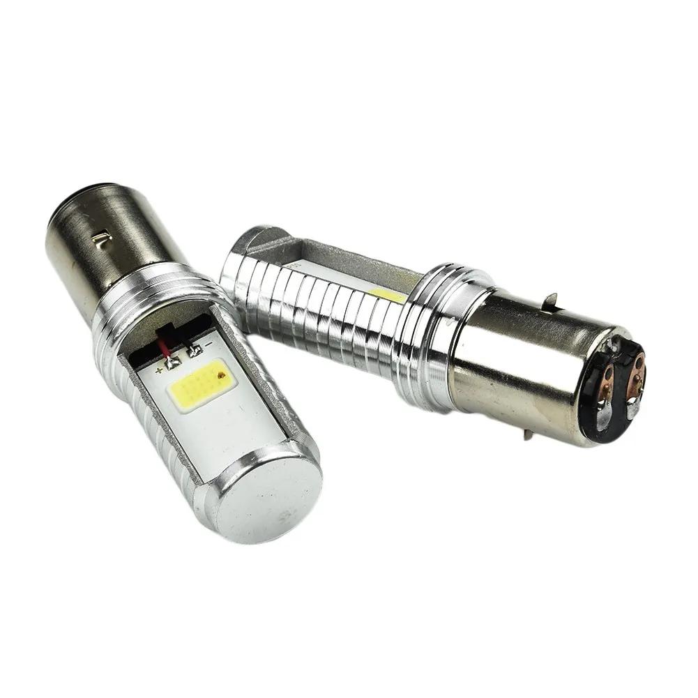 2pcs BA20D Headlight Bulb H6 Motorcycle LED Headlight Lamps Hi/Low Beam Conversion 12V 6500k White Bulbs Auxiliary Lights