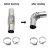 1Pc 24mm Exhaust Pipe Tube Silver Elbow Connector car assessories parts Boat Heater  for car