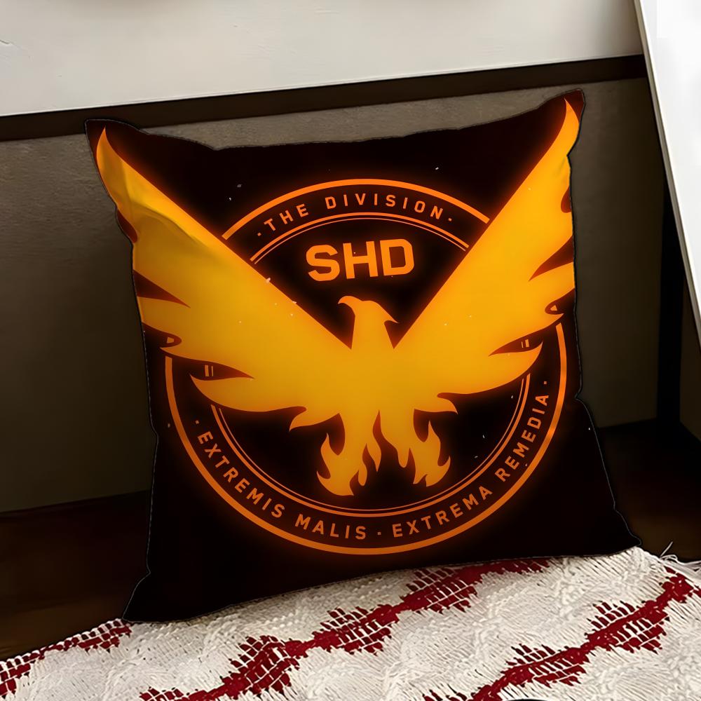 The DDivision 2game Cushion Cover Reversible Soft Durable Pillow Cover Home  Car MultiScene Use for Daily Comfort