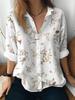 1116 Neues Damen Langarmshirt Sommer Europäischer und Amerikanischer Trend 1D Bedrucktes Hemd