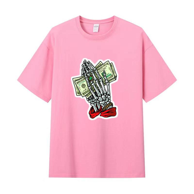 Tricou de vară pentru bărbați Tricou imprimat cu mâneci scurte din bumbac de înaltă calitate Tricou pentru femei Cămașă sport la modă Top de jogging casual