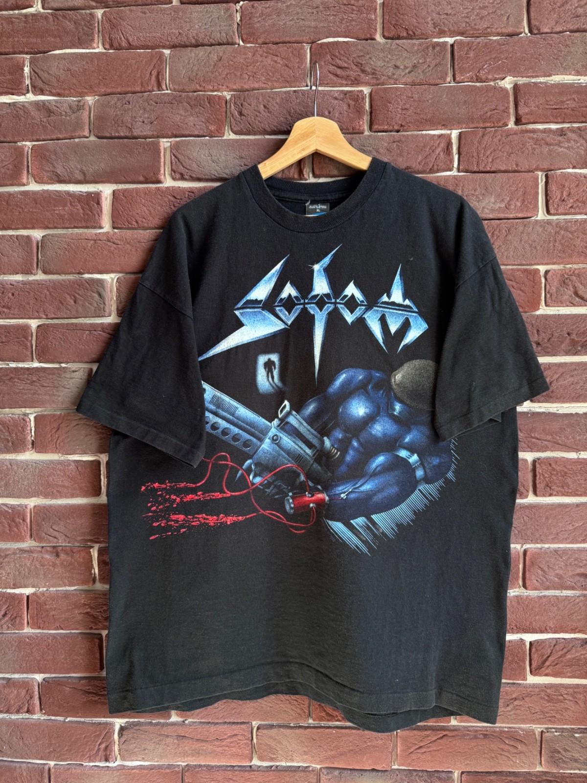 1992 Rare Sodom Tapping Vein Thrash Metal Band Vintage tee xl black Unisex T-Shirt S