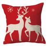 Christmas Pillowcase Red Elk Light Luxury Pillowcase Car Neck Cushion Home Pillowcase