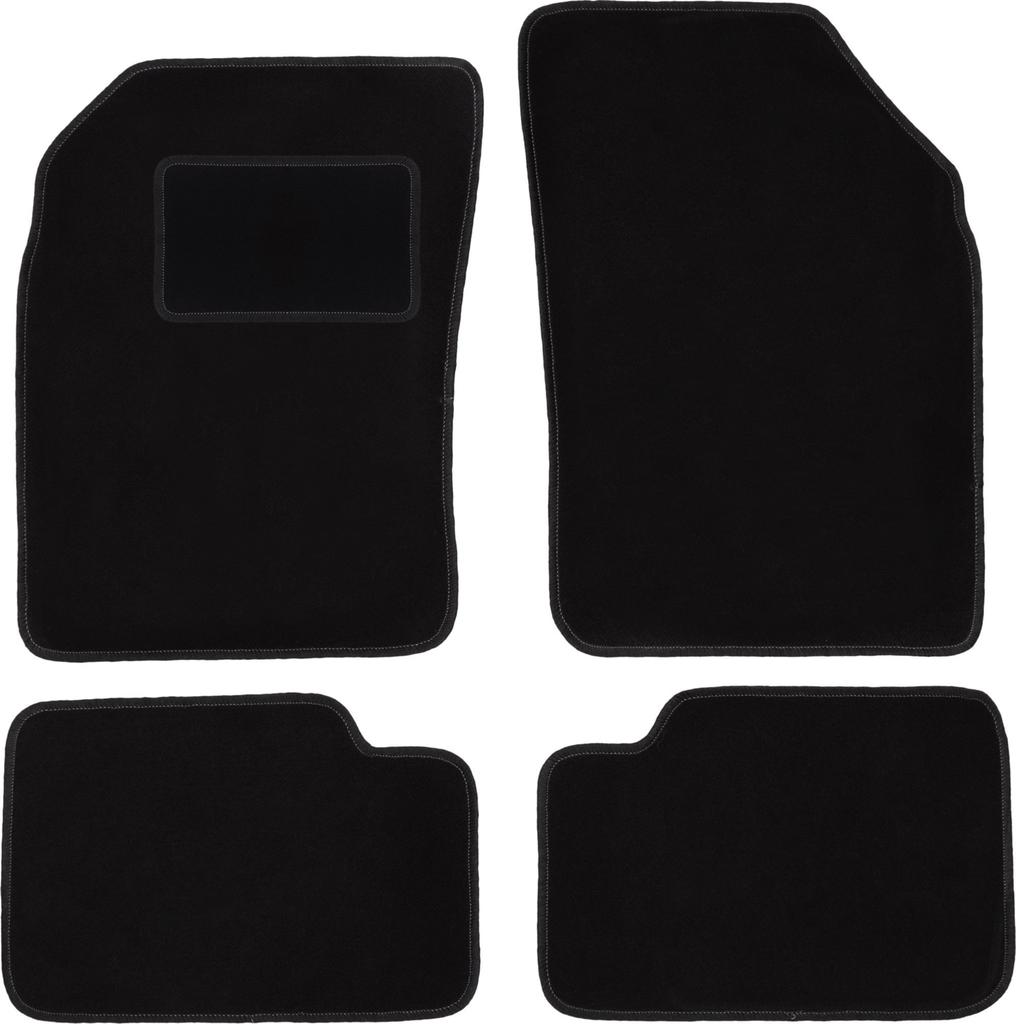 Schwarze Velours-Fußmatten für: Nissan Micra K11 Schrägheck (1992–2003)