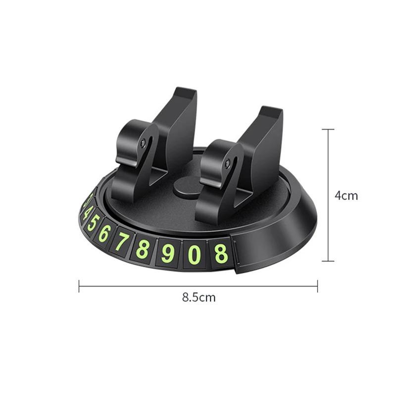 Tappetino antiscivolo multifunzionale 3 in 1 Supporto per telefono per auto Supporto per targa per auto Supporto per telefono antiscivolo per cruscotto